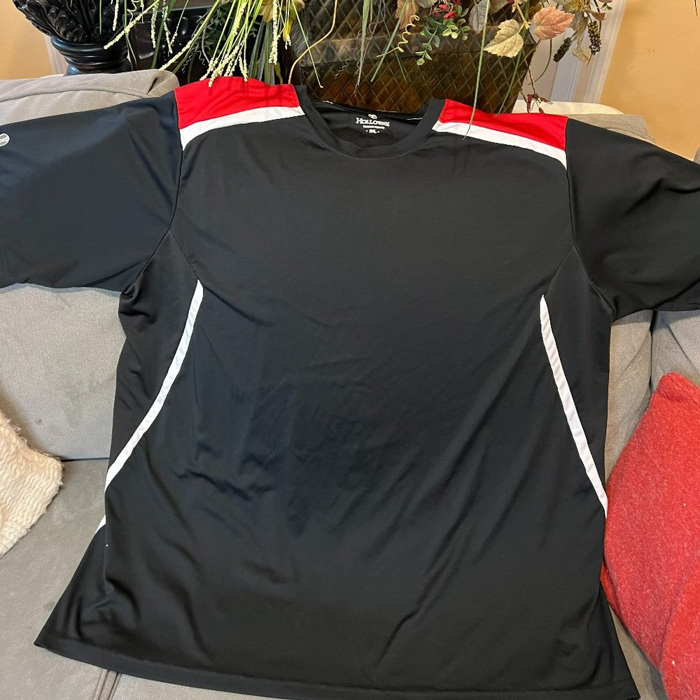Holloway  3XL Black with Red & White accents athletic shirt- Buy One get one FRE